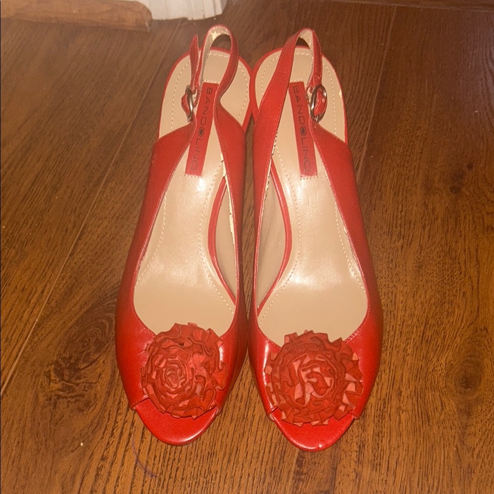Bandolino Red Heels Elegant Statement